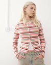 【送料無料】 リクレイム ヴィンテージ レディース シャツ トップス Reclaimed Vintage striped cardigan in pink pi...