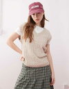 【送料無料】 リクレイム ヴィンテージ レディース ニット・セーター アウター Reclaimed Vintage knit fisherman oversiz...