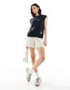 【送料無料】 エイソス レディース ベスト トップス ASOS DESIGN knit tank top with contrast anchor in nav...