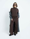 【送料無料】 リバーアイランド レディース カジュアルパンツ ボトムス River Island cozy wide leg pants in dark brown Dark brown(4)