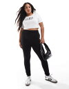 【送料無料】 ユアーズ レディース レギンス ボトムス Yours ribbed leggings in black Black(4)