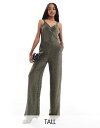 【送料無料】 ベロモーダ レディース ジャンプスーツ トップス Vero Moda Tall strappy wide leg jumpsuit in blac...