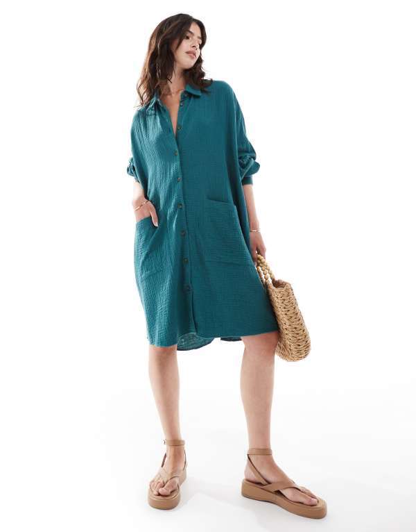 【送料無料】 エイソス レディース ワンピース トップス ASOS DESIGN double cl