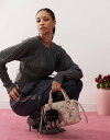 【送料無料】 コルージョン レディース カーディガン アウター COLLUSION knit button-up cropped cardigan in gra...