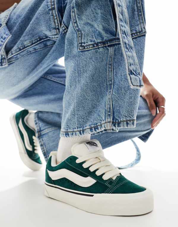 バンズ レディース シューズ スニーカー スエード Vans Knu Skool sneaker with suede GREEN グリーン