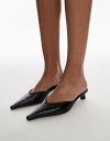 【送料無料】 トップショップ レディース ヒール シューズ Topshop Dolly closed toe heels in black Black