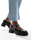【送料無料】 エイソス レディース ヒール シューズ ASOS DESIGN Saxton chunky mary jane heeled shoes in b...