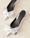 【送料無料】 エイソス レディース ヒール シューズ ASOS DESIGN Wide Fit Secret bow slingback kitten heel...