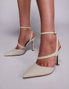 【送料無料】 エイソス レディース ヒール シューズ ASOS DESIGN Past high heeled shoes in natural STONE