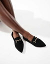 【送料無料】 ロンドンレベル レディース スリッポン・ローファー シューズ London Rebel buckle detail pointed toe loa...