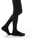 【送料無料】 エイソス レディース 靴下 アンダーウェア ASOS DESIGN ribbed tights in black black(4)