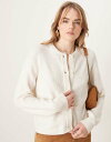 【送料無料】 ジェイディーワイ レディース カーディガン アウター JDY lightweight ribbed cardigan in cream CREAM