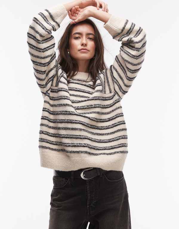 トップショップ レディース アウター ニット・セーター セーター ニット Topshop knitted forward seam..