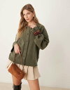 【送料無料】 エイソス レディース カーディガン アウター ASOS DESIGN knitted collar shirt cardigan with sea...