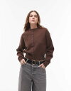 【送料無料】 トップショップ レディース カーディガン アウター Topshop knitted compact fitted waist cardi in c...