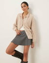 【送料無料】 エイソス レディース カーディガン アウター ASOS DESIGN collared knitted cardigan with raglan ...