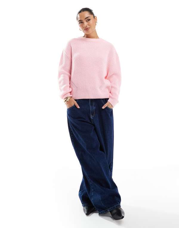 ̵  ǥ ˥åȡ  ASOS DESIGN chunky crew neck sweater i...