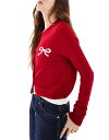【送料無料】 エイソス レディース カーディガン アウター ASOS DESIGN knit crew neck cardigan with bow logo ...