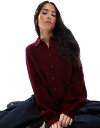 【送料無料】 エイソス レディース カーディガン アウター ASOS DESIGN balloon sleeve collared cardigan in re...