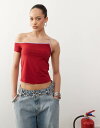 【送料無料】 モーテル レディース ベスト トップス Motel jala one shoulder tank top in red and violet ADRENALINE RED(4)
