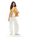 【送料無料】 エイソス レディース ベスト トップス ASOS DESIGN quilted vest in mustard MUSTARD