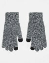 【送料無料】 エイソス メンズ 手袋 アクセサリー ASOS DESIGN touchscreen gloves in gray heather Gray