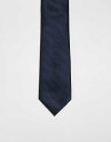 【送料無料】 エイソス メンズ ネクタイ アクセサリー ASOS DESIGN textured tie in navy NAVY