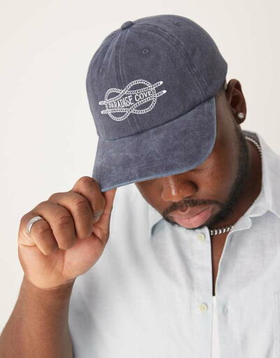 【送料無料】 エイソス メンズ 帽子 アクセサリー ASOS DESIGN cap with embroidery in washed blue Washed blue 【送料無料】 エイソス メンズ 帽子 アクセサリー ASOS DESIGN cap with embroidery in washed blue Washed blue