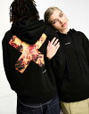 【送料無料】 コルージョン レディース パーカー・スウェット フーディー アウター COLLUSION Unisex hoodie with flame log...