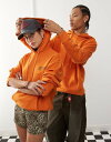 【送料無料】 コルージョン レディース パーカー・スウェット アウター COLLUSION Unisex hoodie in orange - part of ...