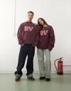 【送料無料】 リクレイム ヴィンテージ レディース パーカー・スウェット アウター Reclaimed Vintage unisex logo sweat in burgundy Burgundy(4)
