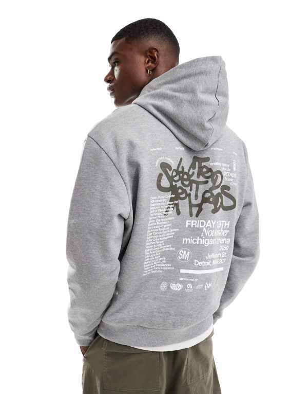 ̵   ѡå  ASOS DESIGN oversized hoodie with graf...