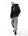 【送料無料】 ジャック アンド ジョーンズ メンズ コート アウター Jack & Jones Essentials rain repellent parka in black Black(4)