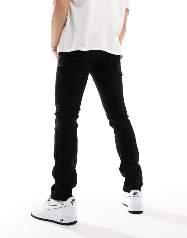 【送料無料】 ジャック アンド ジョーンズ メンズ デニムパンツ ボトムス Jack & Jones glenn slim jeans in black Black
