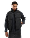 【送料無料】 ベルシュカ メンズ タンクトップ トップス Bershka puffer gilet in black Black