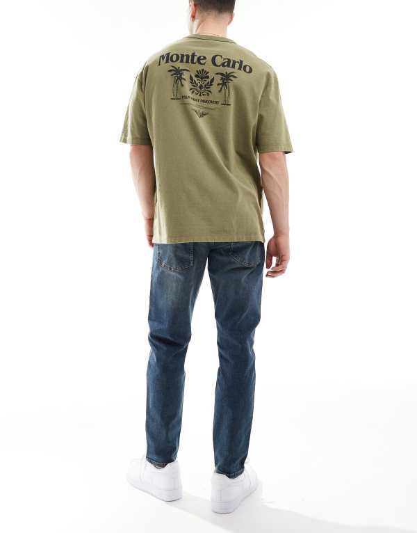 【送料無料】 エイソス メンズ デニムパンツ ボトムス ASOS DESIGN stretch tapered jeans in dark wash blue Dark wash blue