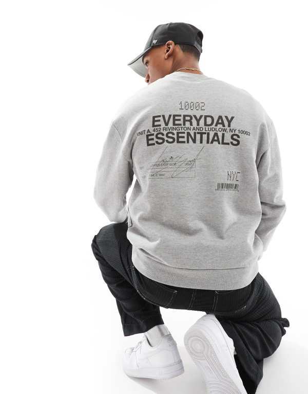 ̵   ѡå  ASOS DESIGN oversized sweatshirt with ...