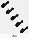 【送料無料】 ジャック アンド ジョーンズ メンズ 靴下 アンダーウェア Jack & Jones invisible socks 5 pack in black Black