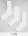 【送料無料】 ウィークデイ メンズ 靴下 アンダーウェア Weekday noah 3-pack socks in white White