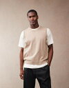 【送料無料】 エイソス メンズ ベスト トップス ASOS DESIGN relaxed lightweight cotton tank in stone STONE
