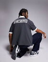 【送料無料】 エイソス メンズ ポロシャツ トップス ASOS DESIGN boxy polo shirt in heavyweight 220gsm wit...