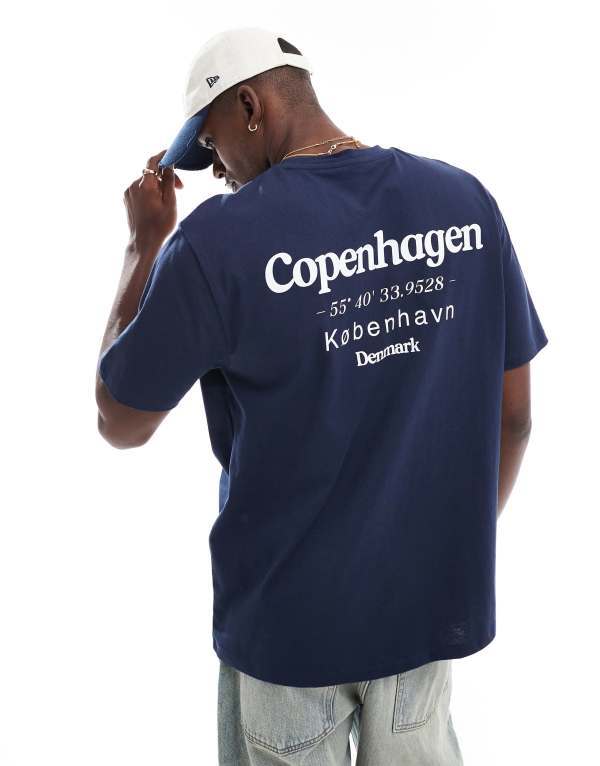 ̵   T ȥåץ ASOS DESIGN relaxed t-shirt with copenhagen ...