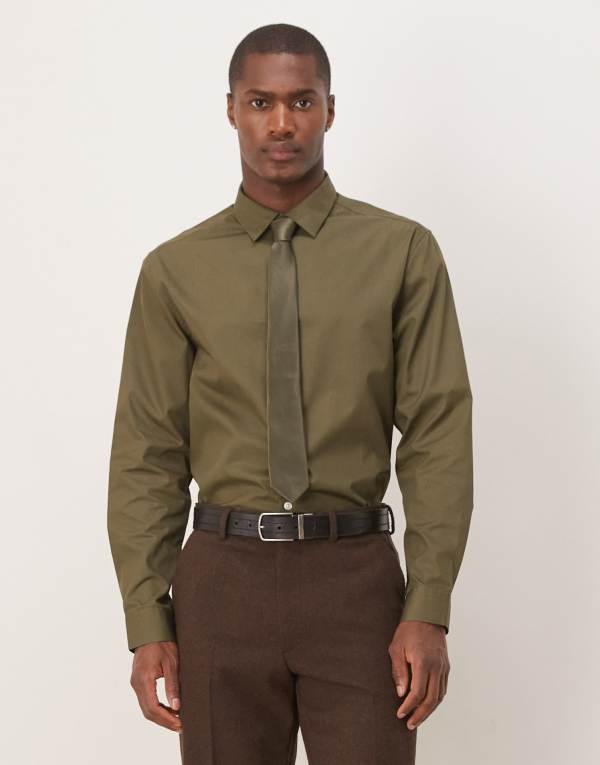 ̵    ȥåץ ASOS DESIGN formal easy iron poplin regular s...