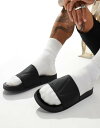 【送料無料】 エイソス メンズ サンダル シューズ ASOS DESIGN sliders in black Black(4)