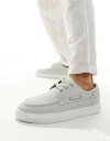 【送料無料】 エイソス メンズ デッキシューズ シューズ ASOS DESIGN cupsole boat shoes in gray Gray