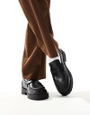 【送料無料】 プルアンドベアー メンズ スリッポン・ローファー シューズ Pull&Bear loafer in black Black