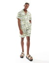 【送料無料】 シックスジュン メンズ シャツ トップス Sixth June summer print short sleeve shirt in multi -set Multi(4)