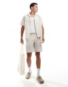 【送料無料】 ジャック アンド ジョーンズ メンズ ハーフパンツ・ショーツ ボトムス Jack & Jones crinkle short in beige - part of a set Moonbeam(4)