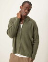 【送料無料】 エイソス メンズ カーディガン アウター ASOS DESIGN oversized ribbed knitted zip through car...