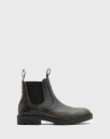 【送料無料】 オールセインツ メンズ ブーツ・レインブーツ シューズ AllSaints Toby leather chelsea boots in dark ...